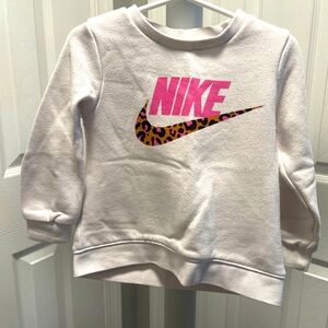 Toddler Girls White Nike Sweatshirt Size 2T